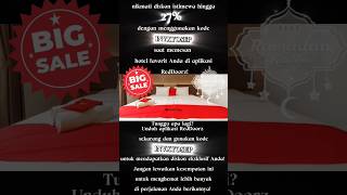 Discount 27% Booking Lewat Apps RedDoorz.Masukan Code Promo : INVXYOSEP