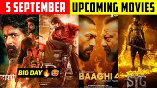 Top 10,5 September Upcoming Movies In (Hindi)||Upcoming Bollywood & South Indian Films List |5th Sep