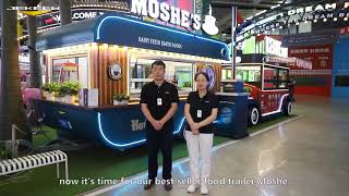 The Best Sell Multi function food trailer detail commentary MOSHE series food trailer video show