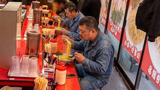 朝6時から特大ラーメンライスをかっくらう労働者殺到のラーショが半端ない・・・