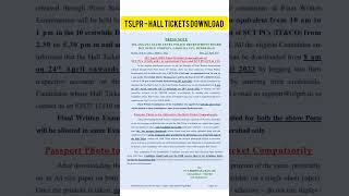 TSLPRB Constable Exam Hall Tickets (CIVIL,IT&CEO) Final exams #tslprb #constable #exams #halltickets