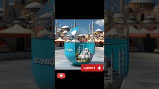 "Istanbul in a Capsule | 3D Miniature Art of Hagia Sophia & Galata Tower (Cinema 4D Render)"