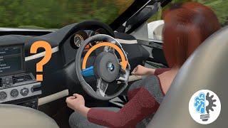 Как рулевое колесо автоматически возвращается в исходное положение?