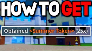HOW TO GET & USE SUMMER TOKENS in BLOX FRUITS! ROBLOX
