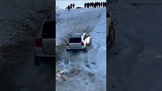 Climbing a Snowy Mountain Like a Boss! #OffRoad #SnowDriving #CayenneS