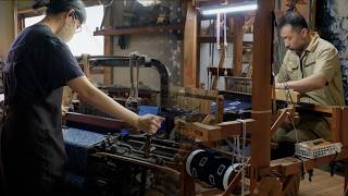 The process of making Kurume Kasuri, the artistic Japanese cloth. 久留米絣 できるまで