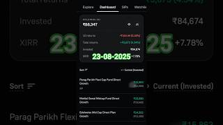 Profit In Mutual Funds Portfolio 😡Best Portfolio For Beginners SIP #ytshorts #shorts #mutualfunds