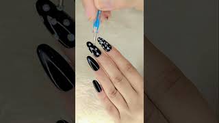 Black nail art #like #comments #subscribe #nailart