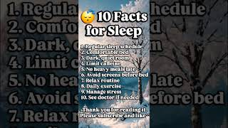 😴 10 Facts for Sleep#SleepHealth #SeniorLife #HealthyAging #GoodSleep