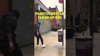 How to clean up a plastic bottle. #trickshots #soccerskills