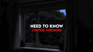𝑁𝑒𝑒𝑑 𝑡𝑜 𝑘𝑛𝑜𝑤 𝑏𝑦 𝐷𝑜𝑗𝑎 𝑐𝑎𝑡 (TikTok Version)