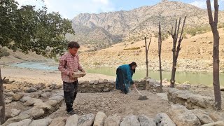 The Story of a Mother and Her Orphaned Son: Building a Stone Shelter to Survive in the Wild