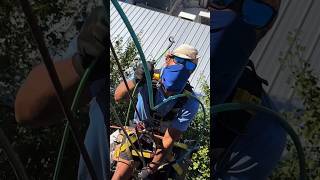 Jumping Off of Big Buildings to Save Dryer Vents is One of Our Favorite Parts of the Job 😎 #shorts