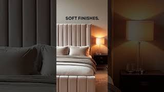 Minimal lines, soft finishes—frame your sleep in style. #bedgoals  #homedecor #comfortfirst #bedroom