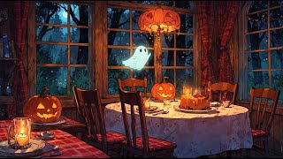 A rainy autumn night with relaxing vintage music ✨