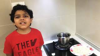 Vinayak making Maggie Noodles for Breakfast