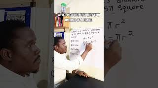 ASVAB PRACTICE TEST QUESTION ON AREA OF A CIRCLE #maths #asvab #areaofcircle