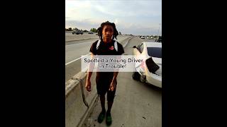 追い越し車線で立ち往生している若いドライバーを発見しました #助けて #fyp #gofundme #危険