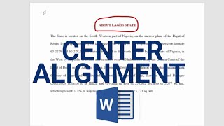 How To Align Headings to Center in Word | Fastest & Easiest Way To Centralize Your Headings
