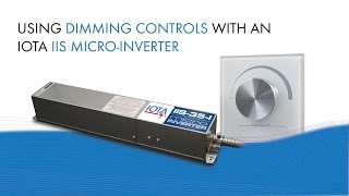 Using Dimming Controls with an IOTA IIS Micro-Inverter