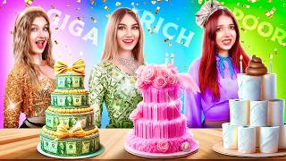 Rich vs Poor vs Giga Rich Girl! Who Threw The Best Birthday Party?