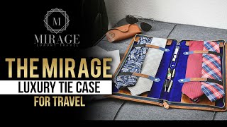 The Mirage Tie Case for travel - Royal Blue