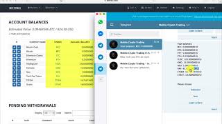Check balances and coin rates - Mobile Crypto Trading
