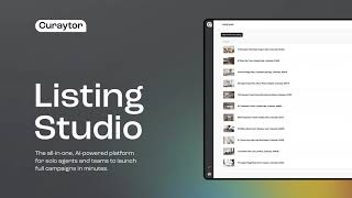 Curaytor Listing Studio