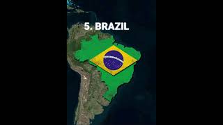 TOP 10 LARGEST COUNTRIES #history #geographythroughmaps #geography #mapguide #edit