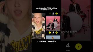 remeber to vote daily! #numberones #rosé #vma #vma2025 #rosie #blackpink #apt #shorts #youtube#boost