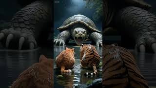 ✨🐯 "The Magical Cat, Tiger & Golden Rabbit Adventure" 🐇💰 #aishort #aicat #cat