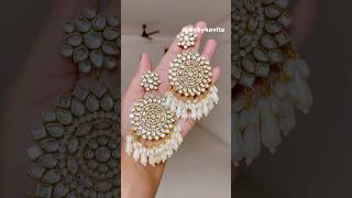 Trending Kundan Earrings✨🔥#shorts #diycrafts #viralvideo #trendingreels