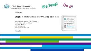 Chapter 1 CFA Institute Investment Foundations