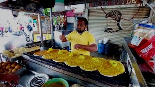 Hyderabad's Cheapest Breakfast  |  Stuffed Masala Dosa |  Indian Famous Street Food
