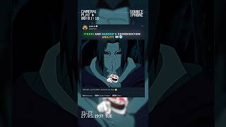 ITACHI AND SASUKE'S COORDINATION ABILITY 👀🥶