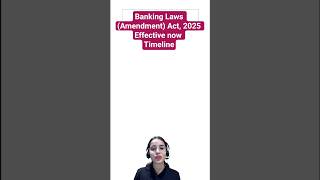 Banking Laws (Amendment) Act 2025 Key Provisions | Finance Current Affairs For RBI Grade B 2025