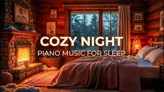 Cozy Winter Night ❄️ | Soft Piano with Gentle Snowfall for Sleep & Relaxation