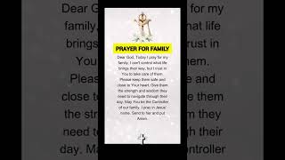 God Protect My Family #youtubeshorts #familyprayer #viral