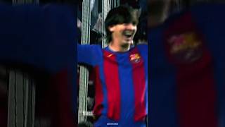 Messi's first ever goal for barca 💥⚡ #short #football #barca #trending #messi #trendingshorts