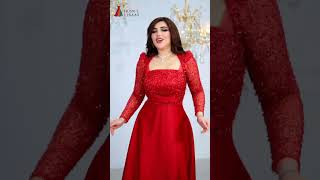 ✨ Stunning Red Evening Gown | Elegant Formal Dress Look 🔥💃 #shorts