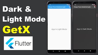 Flutter Dark and light theme mode with GetX library source code in Flutter #getx #flutter #darklight