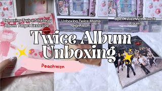 Twice Strategy + With Youth Album Unboxing Compilations| Peachwon| Kpop Titkok