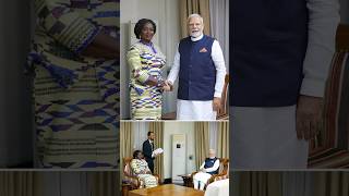 PM Modi meets Vice President of Ghana, Prof. Naana Jane Opoku-Agyemang | #shorts