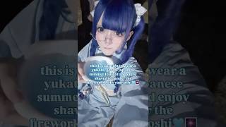 Japanese Summer Festival Oshikatsu🩵🍧🍡#MassProductionType #ryousangata #Oshikatsu #LandmineType