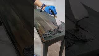 How to Strip furniture like a Pro: Tips and Tricks using GreenEz Strip and Clean  #shorts #furniture