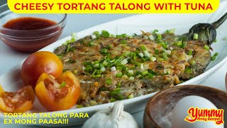 How to cook Cheesy Tortang Talong with Tuna by Yummy Pinoy Recipes | Easy Eggplant and Tuna Omelet