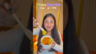 Trying Zepto Cafe Food #minivlog #ytshorts #shorts
