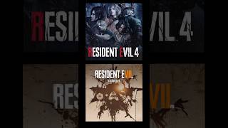 RESIDENT EVIL 4 REMAKE  VS ALL RESIDENT EVIL GAMES 🎮  #shorts