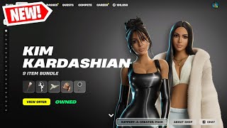 🔴LIVE! NEW FORTNITE KIM KARDASHIAN SKINS OUT NOW!! GIFTING VIEWERS ITEM SHOP!