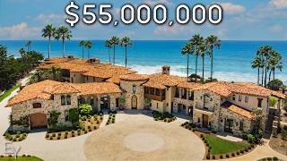 5500万ドルのカリフォルニアのオーシャンフロントの巨大マンションの内部